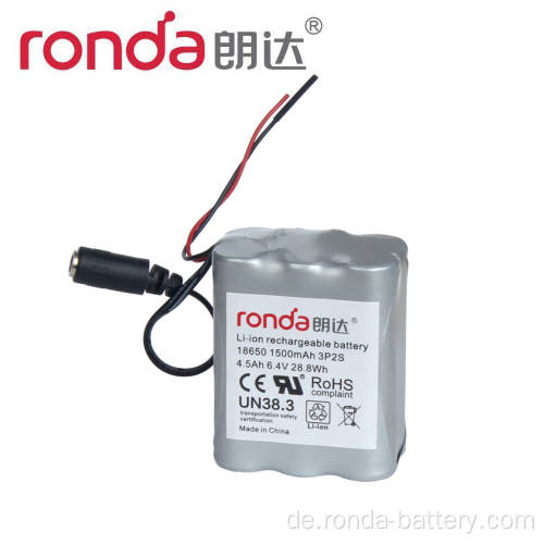 Notfalllicht IFR18650 6,4 V 4.5AH LifePo4 Batterie